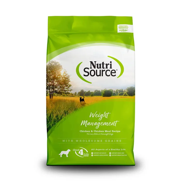 NutriSource Dog Ckn & Rice Weight Management 26#