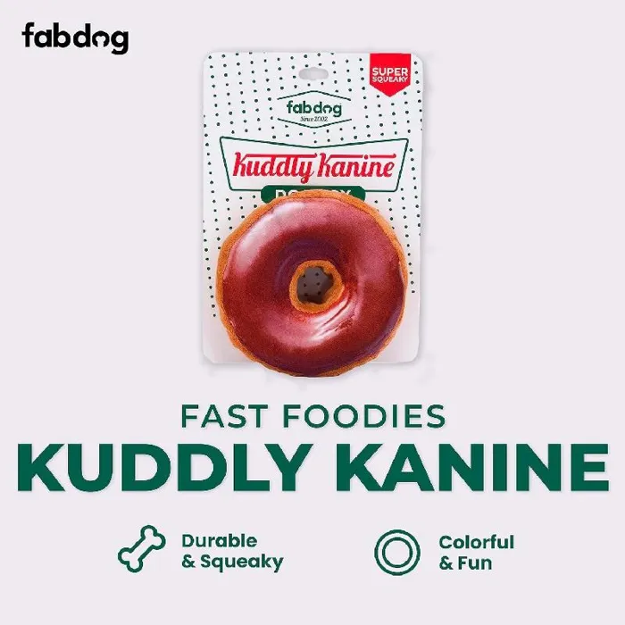 Fab Dog Toy Food Kuddly Kanine Donut