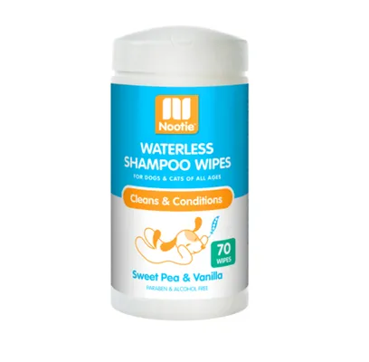 Nootie Waterless Grooming Wipe Swt Pea Vanilla