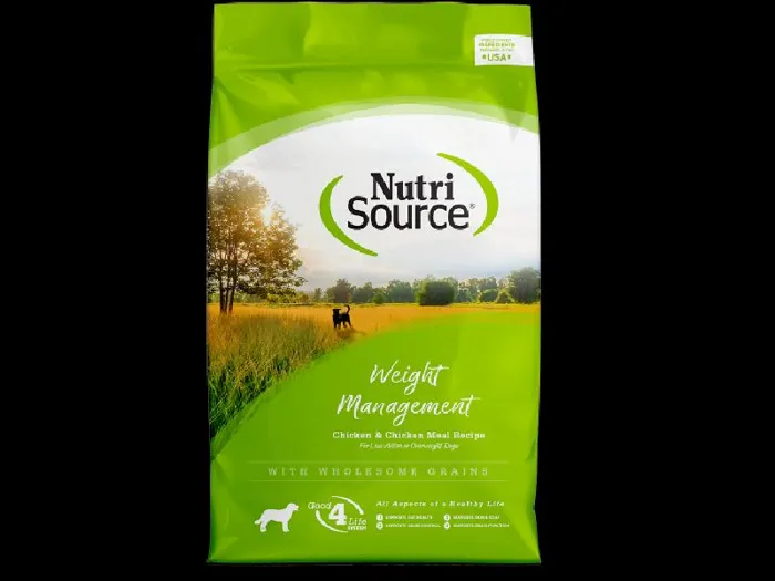 NutriSource Dog Ckn & Rice Weight Management 26#