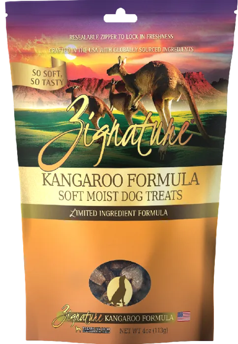 Zignature Soft  Dog Treat Kangaroo