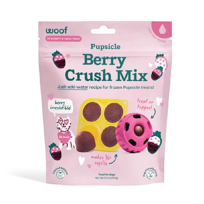 Woof Dog Treat Pupsicle Treat Mix Berry Crush 5.5 Oz