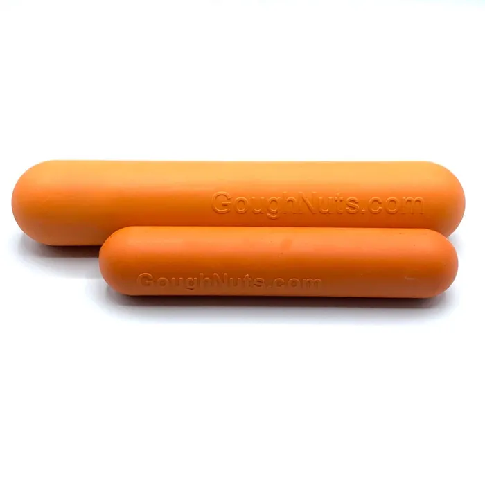 Goughnuts Stick Dog Toy, Orange, Small
