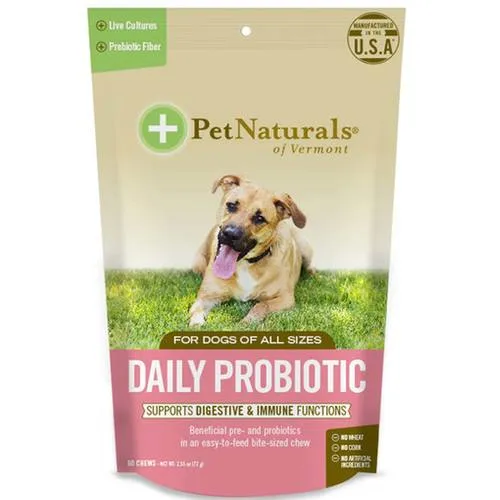 Pet Naturals Daily Probiotic For Dogs 60 Ct