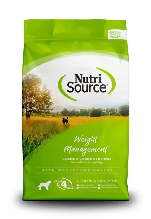 NutriSource Dog Ckn & Rice Weight Management 26#