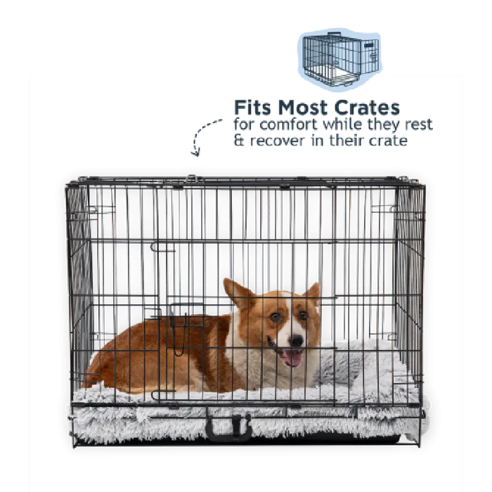 Tall Tails Cuddle Crate Bed Gry Lg