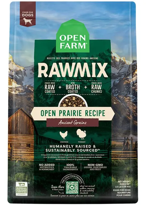 Open Farm Dog Rawmix Open Prairie Ancient Grain 20-lb